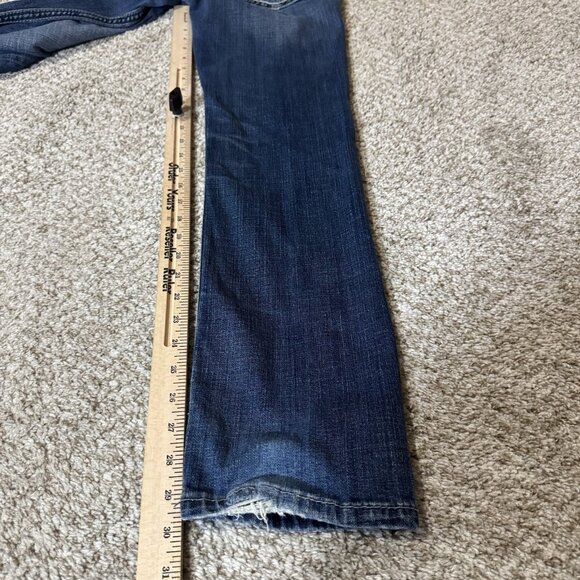 BKE Alec Jeans Men’s 28x30 Blue Denim Stretch Bootcut Mid Rise Faded Wash - Picture 10 of 11